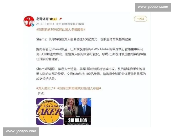 珍妮・巴斯获协议保障,湖人管理权延续至未来数年